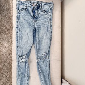 American Eagle Outfitters Acid Wash Skinny Jeans - 6 SHORT